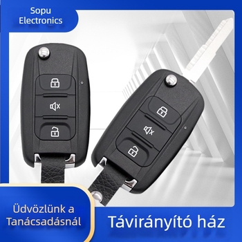 Wuling Hongguang S kulcsház, ABS burkolat, modell G3-411, kompatibilis Wuling és hasonló járművekkel, kulcspenge ötvözetből, távvezérlő nélkül