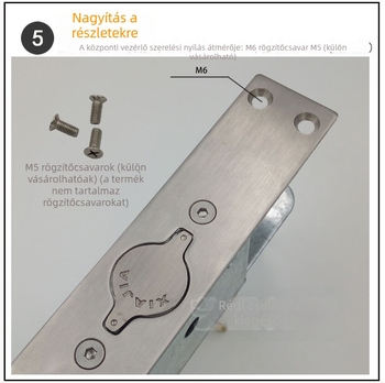 Kézi rozsdamentes acél ajtózár központi forgó mechanizmussal, rejtett működés, satin felület, modern minimalista kialakítás