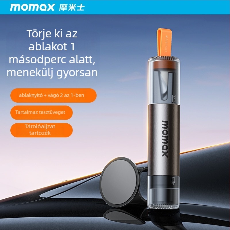 Momax 1-Move 2-in-1 Cutting Safety Hammer