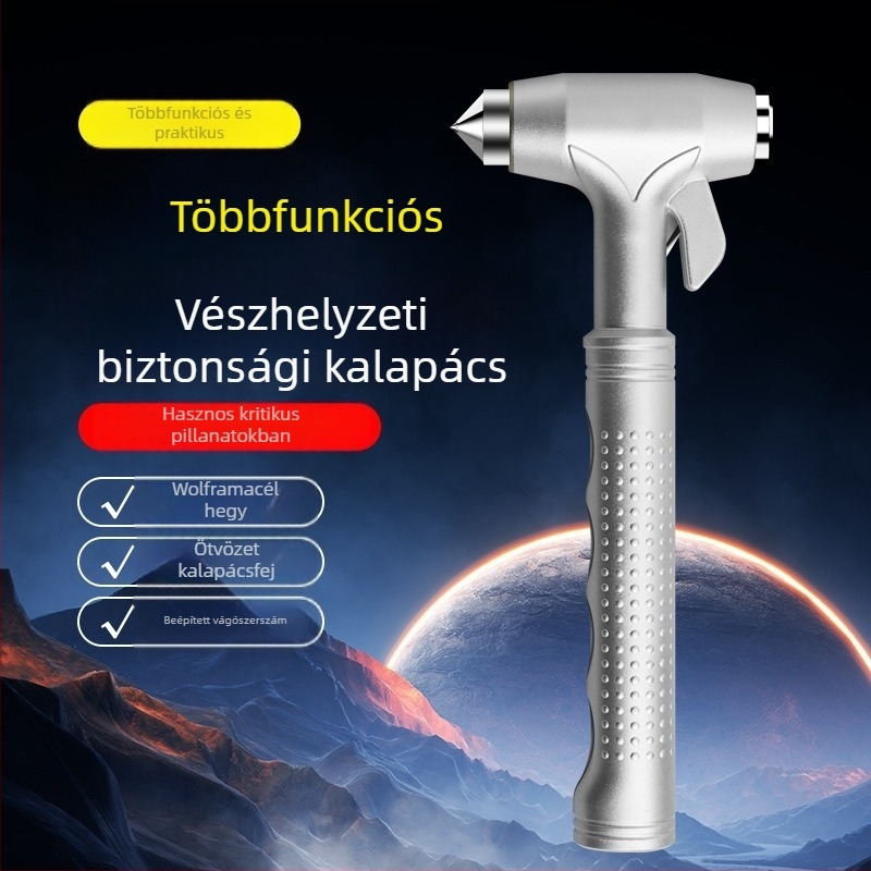 Autóbiztonsági kalapács ABS és wolfram acélból, 187 g, Márka: Other