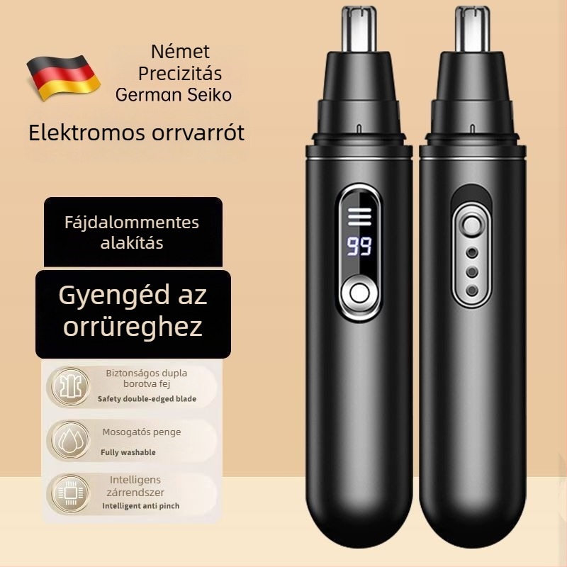 Orrszőrzet-trimmelő - német precizitás, mosható penge, biztonságos vágás, elemről működik