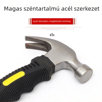 Mini horogkalapács műhelyhez, műanyag nyéllel, szénacél fej, 0,33 kg
