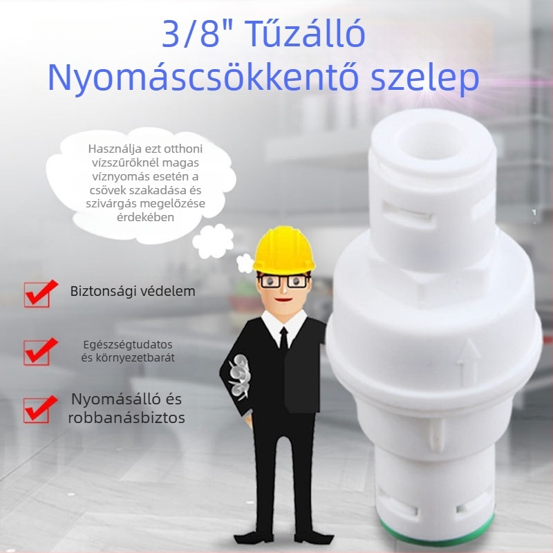 Vízszűrő nyomáscsökkentő szelep – DNT, PP anyag, nyomás elleni robbanásvédelmi