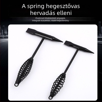 Rugóval szerelt villanyszerelő kalapács hegesztéshez, fej magas széntartalmú acélból, nyél acélból, 300g/500g