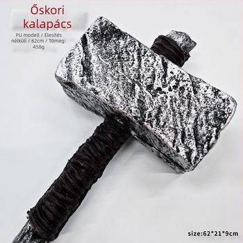 Ork Sledgehammer PU habból készült rekvizit cosplayhoz, PU anyag, díszítő rekvizit, Márka Claw clawle animation
