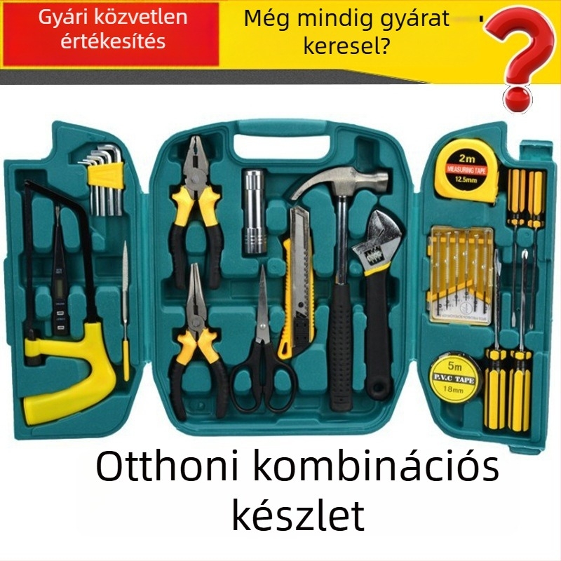 27 darabos autós szerszámkészlet – anyag: Marsteel; készlet 27 darab; nettó súly: 19KGS; cél: javítás