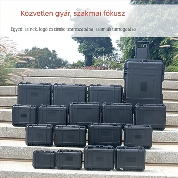 Műanyag szerszámosláda, hordozható többfunkciós tároló, koffer-stílusú, YJZP9 sorozat