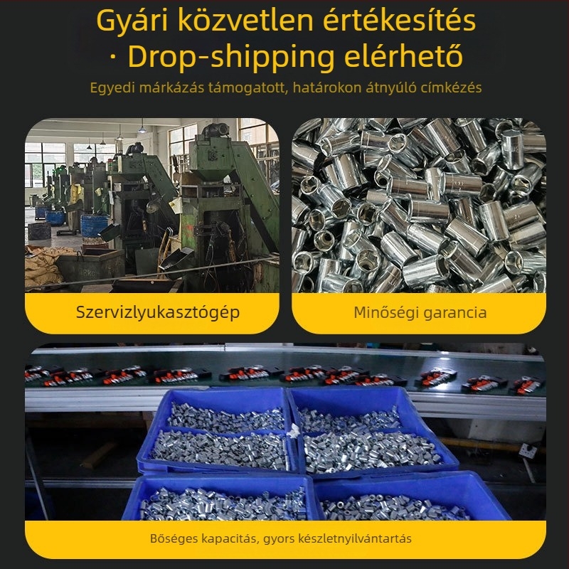 53 darabos készlet csavarhúzófejekkel és racsnis fejjel, króm-vanádium acélból, krómozott felülettel