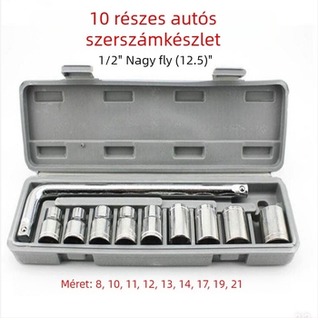 12 részes hatszögfejű dugókulcs készlet a dobozban, acél WE2, autókhoz és motorkerékpárokhoz
