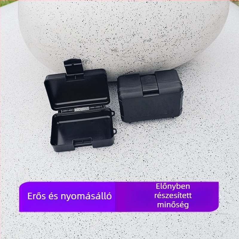 PP kis multifunkcionális szerszámos doboz elemlámpa és kis elektronikai alkatrészek tárolóval