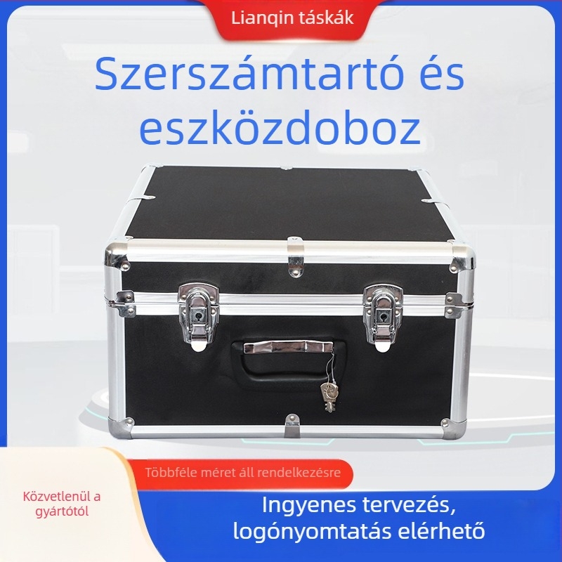 Lianqin Alumínium ötvözetes szerszámtartó – hordozható, multifunkcionális eszköz- és műszer-tároló