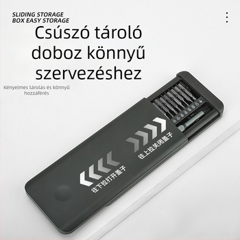 Szerszámkészlet számítógépekhez, szemüveghez és mobiltelefonokhoz – 26 darabos készlet, 4 mm-es bitek, mágneses, S2-es szerszámacél, nem szigetelt
