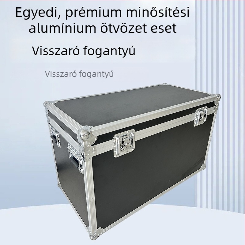 Alumínium ötvözetből készült szerszámkészlet, ABS lemezzel, személyre szabható, 10 L kapacitás, alumínium váz, teherbírás 0,6