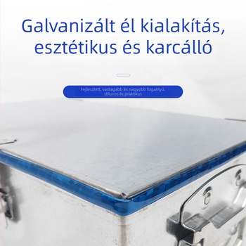 Flight case szerszám- és tároló doboz zárható galvanizált acélból