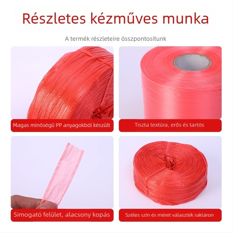 Csomagoló kötöző szalag - Típus: Kötöző szalag, Anyag: PE, Hossz: 30m, Szélesség: 10mm, Szakítószilárdság: 4kg