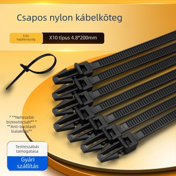 Önzáró nylonkábel-kötegelő (Nylon 66; V-0; háztartási felhasználás)