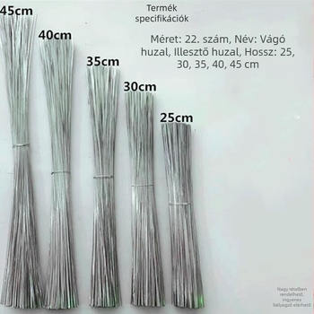 Galvanizált vasdrót, kézzel készített, csomagoláshoz (Modell: 25-40; Anyag: 195; Alkalmazási terület: Csomagolás)