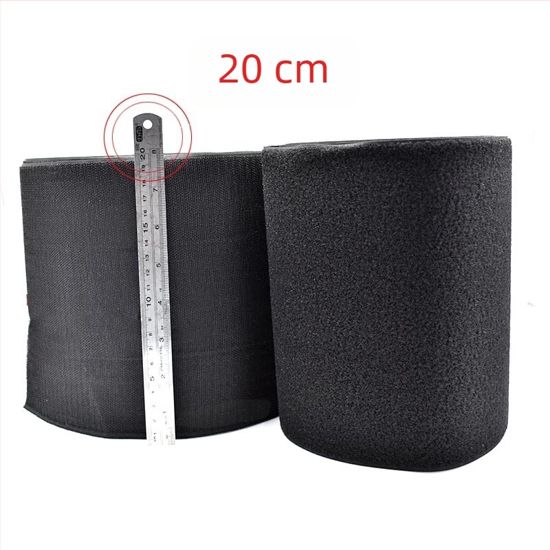 20 cm széles Velcro-szalag ruházathoz, textil és nylon anyagú, hátoldali ragasztóval
