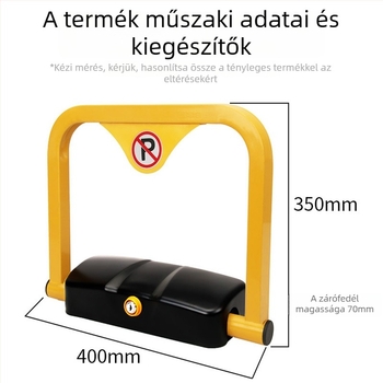 Autóparkolási zár (elektronikus) távirányítóval – Silver Rainbow, vas test, ajtó típusú modell magánautók számára, alagsori parkoláshoz
