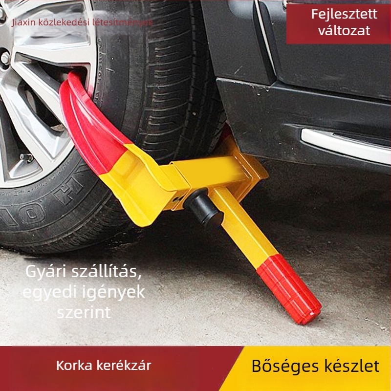 Univerzális autógumi-zár, hidegen hengerelt acél testtel és rozsdamentes acél zárhengerrel