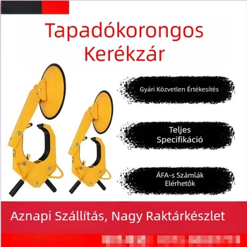 Megvastagodott kerékzár szívócsészével autókhoz és teherautókhoz
