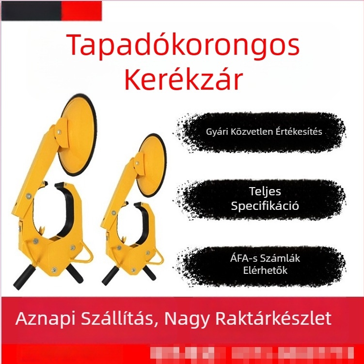 Megvastagodott kerékzár szívócsészével autókhoz és teherautókhoz