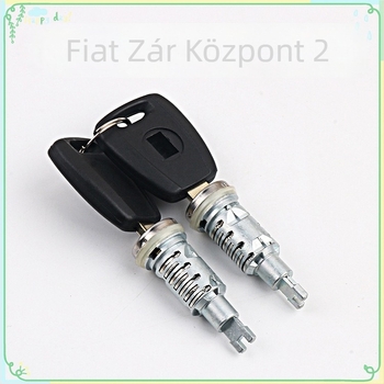 Anweijia Fiat ajtózárhenger – készlet 2 hengerrel és 2 kulccsal; anyag: cinkötvözet; modell: Lock cylinder; kompatibilis a Fiat