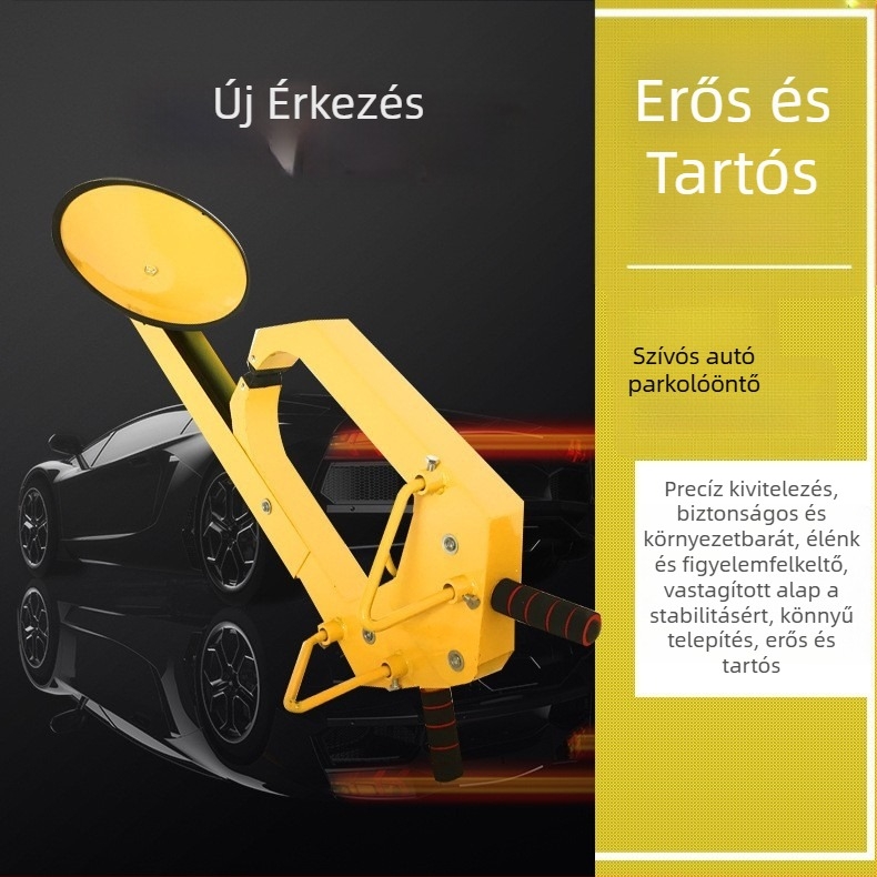 Autó gumiabroncs-zár vákuumos csészével – kerékbiztonság és parkolás
