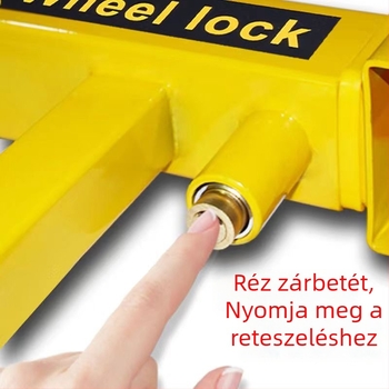 Autó gumiabroncs-záró klipek, vastagított anti‑ütközés dizájn, univerzális földzár parkolókhoz