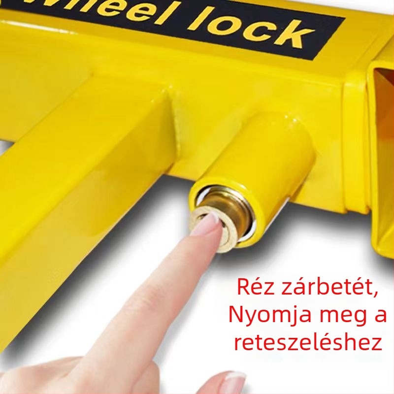 Autó gumiabroncs-záró klipek, vastagított anti‑ütközés dizájn, univerzális földzár parkolókhoz
