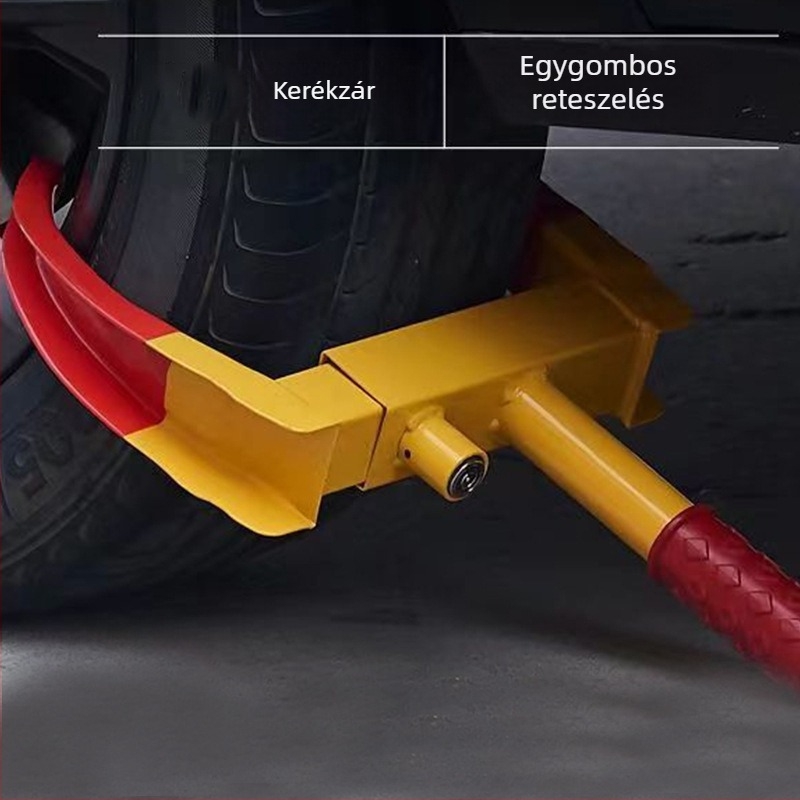 Autó gumiabroncs-záró klipek, vastagított anti‑ütközés dizájn, univerzális földzár parkolókhoz