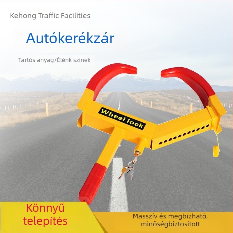 Autó gumiabroncs-záró klipek, vastagított anti‑ütközés dizájn, univerzális földzár parkolókhoz