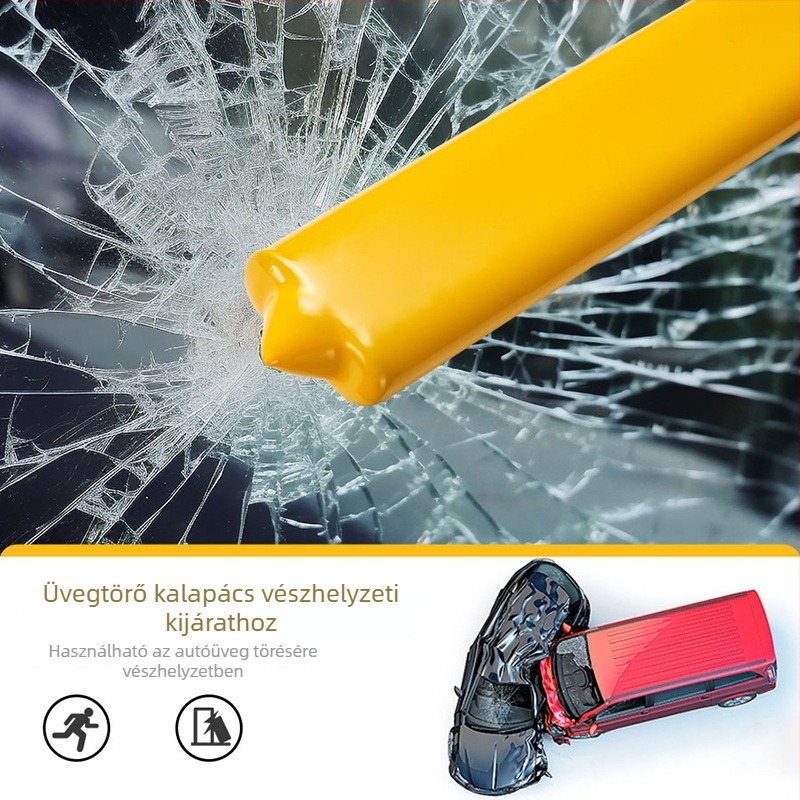 Autó kormányzár, U-alakú dupla kampó, alumíniumötvözetből, réz zárhengerrel, állítható teleszkópos mechanizmus