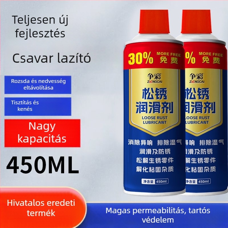 Rozsdamentesítő kenőanyag autóajtózárakhoz és csavarokhoz – többfunkciós korrózióvédő spray, formuláció konzervans alapú • 3 éves élettartam • ISO 9001