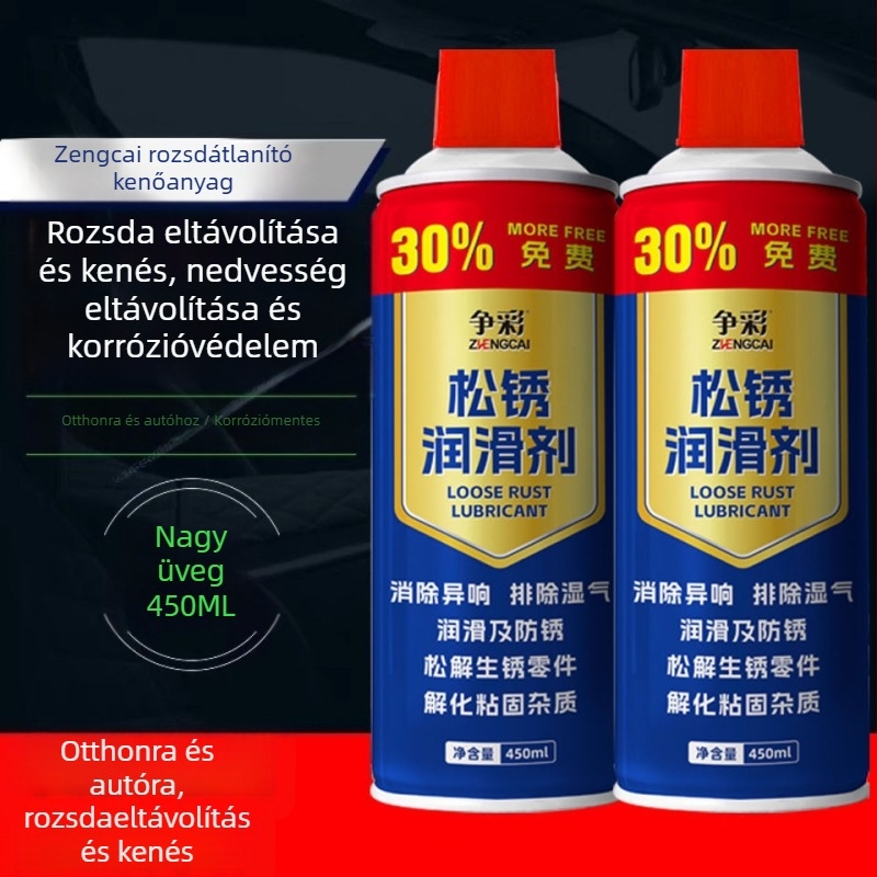 Rozsdamentesítő kenőanyag autóajtózárakhoz és csavarokhoz – többfunkciós korrózióvédő spray, formuláció konzervans alapú • 3 éves élettartam • ISO 9001
