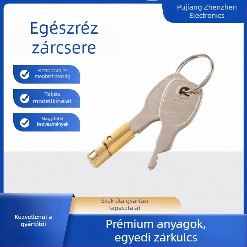 Ipari zárbetét, teljes rézből, XS1013 modell, Double Tiger, vontatáshoz/garázs- és ipari zárakhoz, hivatalosan engedélyezett magánmárka