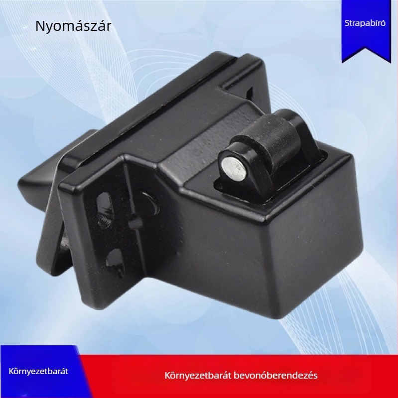 Nyomásos zár tolóajtóhoz – fém, Leader márka, alkalmas festőkamrára, szórókamrára, magas hőmérsékletű helyiségre, környezetvédelmi berendezésre, stílus Light Luxury