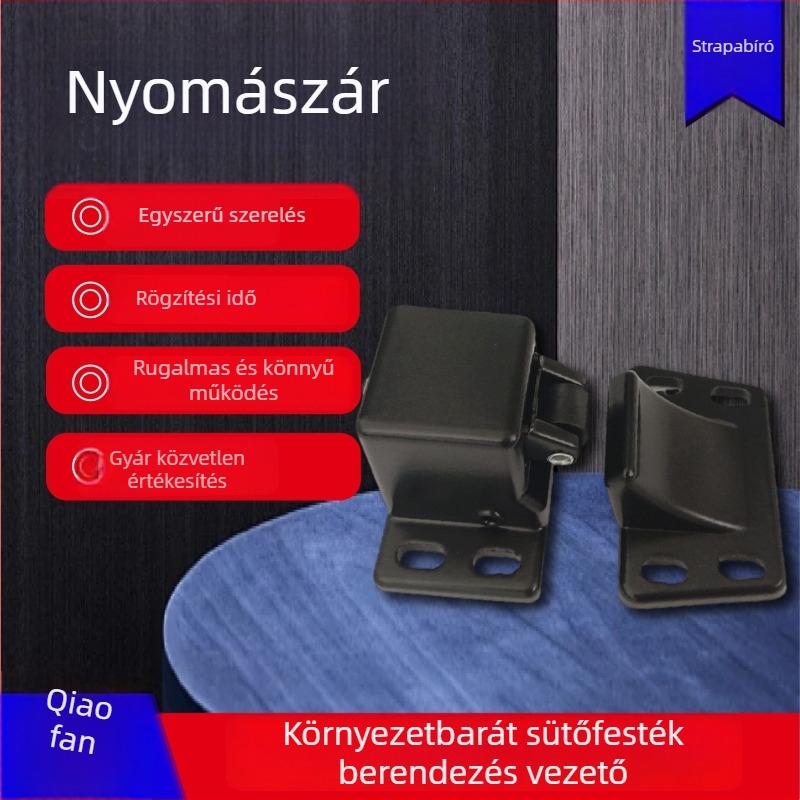 Nyomásos zár tolóajtóhoz – fém, Leader márka, alkalmas festőkamrára, szórókamrára, magas hőmérsékletű helyiségre, környezetvédelmi berendezésre, stílus Light Luxury