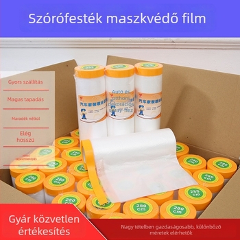 Bútorok, falak, csempék és üveg védőfóliája – átlátszó PE, 1 mm vastagság, testreszabható feldolgozás, ragasztó opció szalaggal vagy szalag nélkül