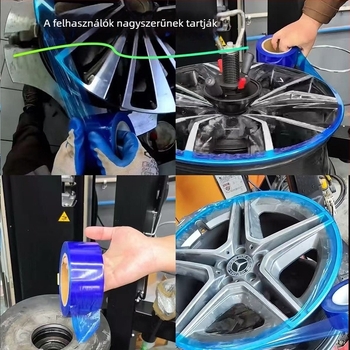 Kék PE védőfilm felületi védelemre, öntapadó, karcolás elleni, hardver és elektronika számára