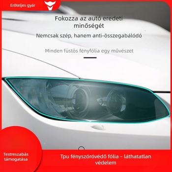 Autó fényszóró fólia — TPU anyag, testreszabott feldolgozás, univerzális illeszkedés, autó fényszóró film sorozat, 3 éves garancia