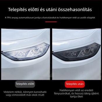 Autó fényszóró fólia — TPU anyag, testreszabott feldolgozás, univerzális illeszkedés, autó fényszóró film sorozat, 3 éves garancia