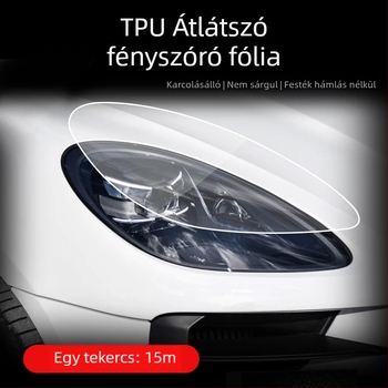 Autó fényszóró fólia — TPU anyag, testreszabott feldolgozás, univerzális illeszkedés, autó fényszóró film sorozat, 3 éves garancia