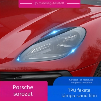 Porsche fényszóróvédő film TPU, átlátszó Rabbit Hard