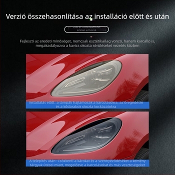 Porsche fényszóróvédő film TPU, átlátszó Rabbit Hard