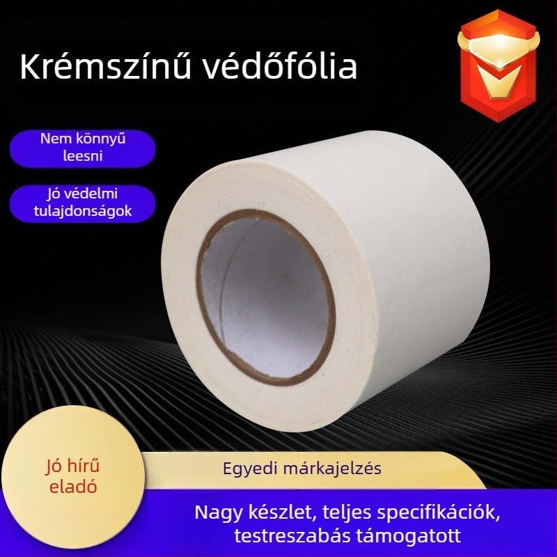 Milky-fehér PE védőfilm autófényezéshez, porvédő felület, magas viszkozitású, antistatikus, alumínium hátlappal, karcolásálló
