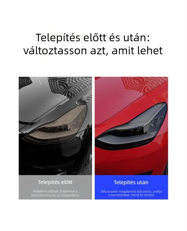 Mozhou TPU védőfólia fényszórók és hátsó lámpákhoz a Tesla Model 3/Y/X/S számára