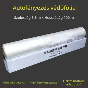 Magas viszkozitású PE maszkolófilm és védőfilm dekorációhoz, autófesték védelmére és bútorok por elleni védelemre