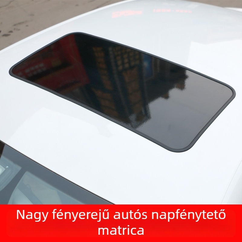 Autó tető fólia panorámás napfényablak hatású, fekete, 79 cm × 38 cm