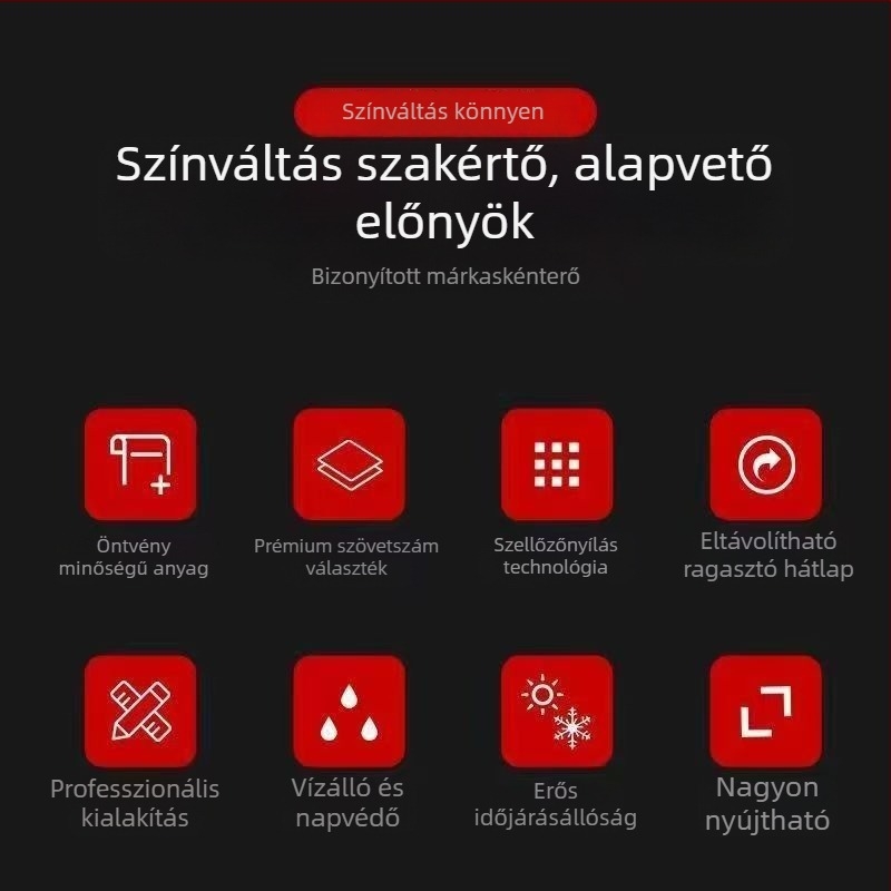 Autó belső térvédő fólia virágos karbonszövet-textúrával (rugalmas alapréteg; PVC anyag; 2 éves garancia; könnyű felhelyezés légáram-kiáramló csatornákkal; UV-álló bevonat)